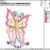 butterfly machine embroidery design from widoembroidery.com