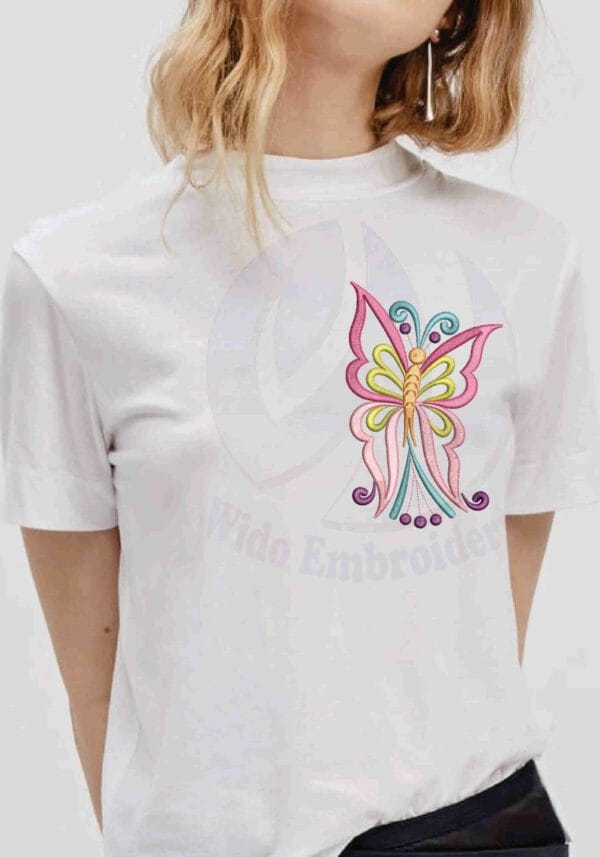 butterfly machine embroidery design from widoembroidery.com
