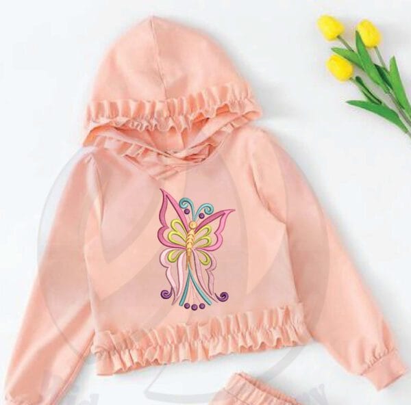 butterfly machine embroidery design from widoembroidery.com