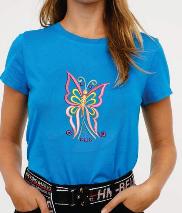 butterfly machine embroidery design from widoembroidery.com