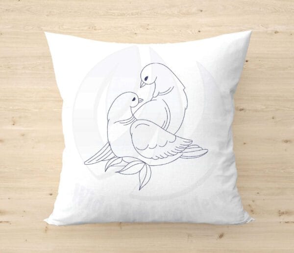 dove couple embroidery design from widoembroidery.com
