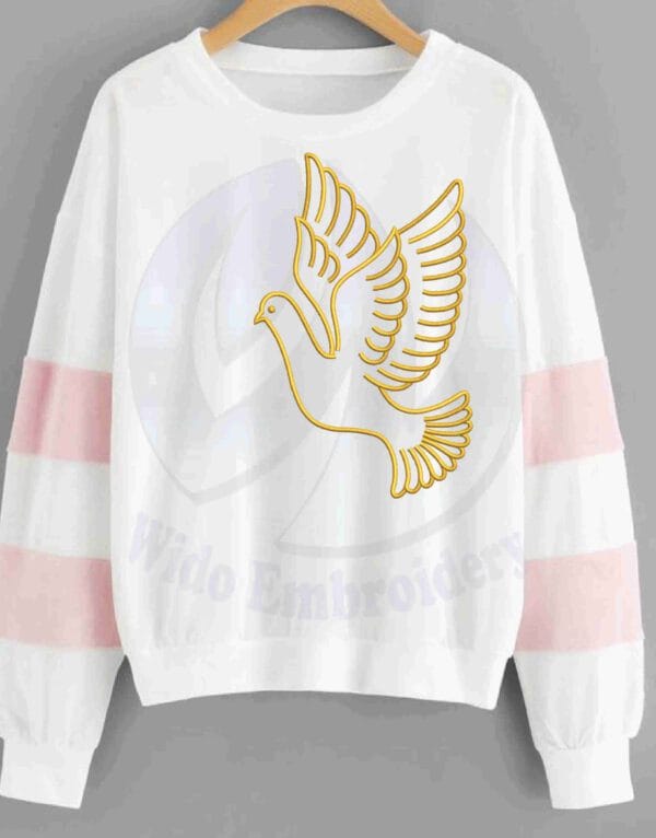 dove machine embroidery design applique from wido embroidery