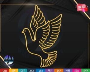 dove machine embroidery design applique from wido embroidery