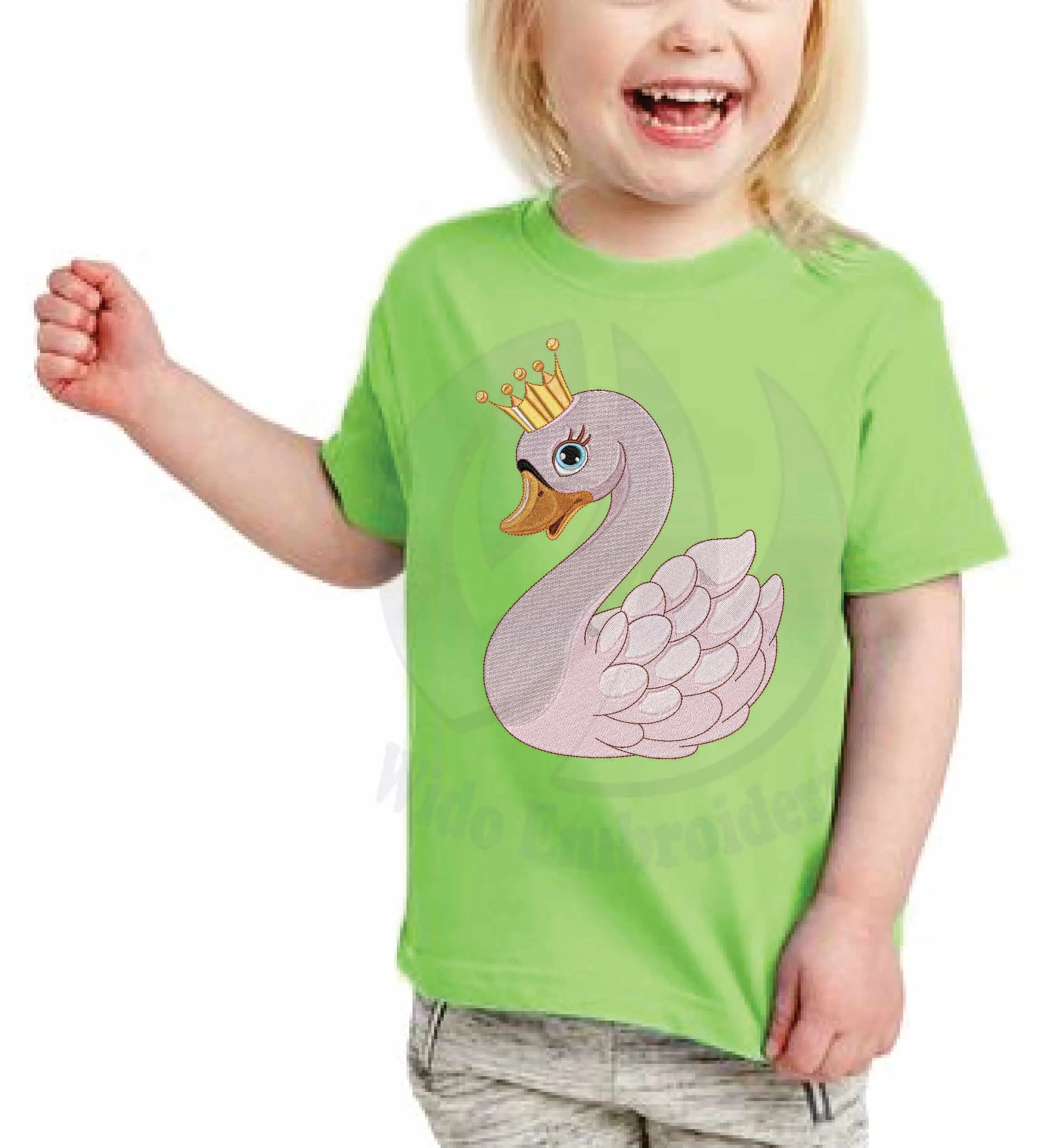 duck embroidery design from widoembroidery.com