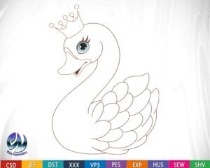 duck run embroidery design from widoembroidery.com