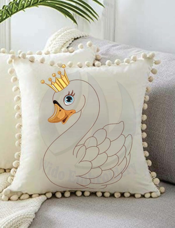 duck semi embroidery design from widoembroidery.com