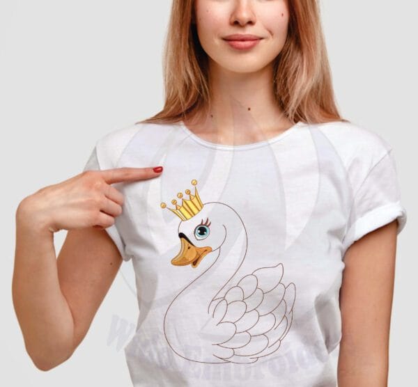 duck semi embroidery design from widoembroidery.com