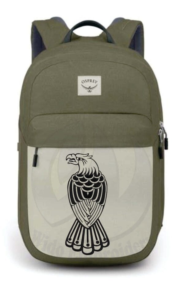eagle black embroidery design from widoembroidery.com