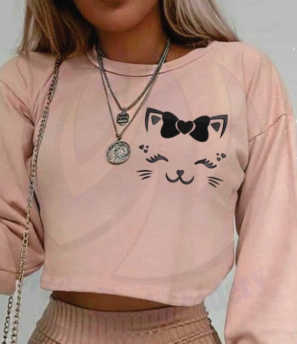face cat embroidery desgin from widoembroidery.com