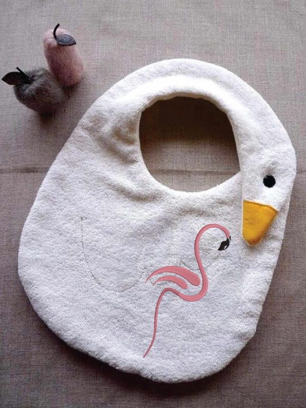 flamingo embroidery design from widoembroidery.com