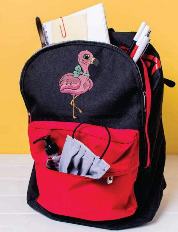 flamingo machine embroidery design from widoembroidery.com