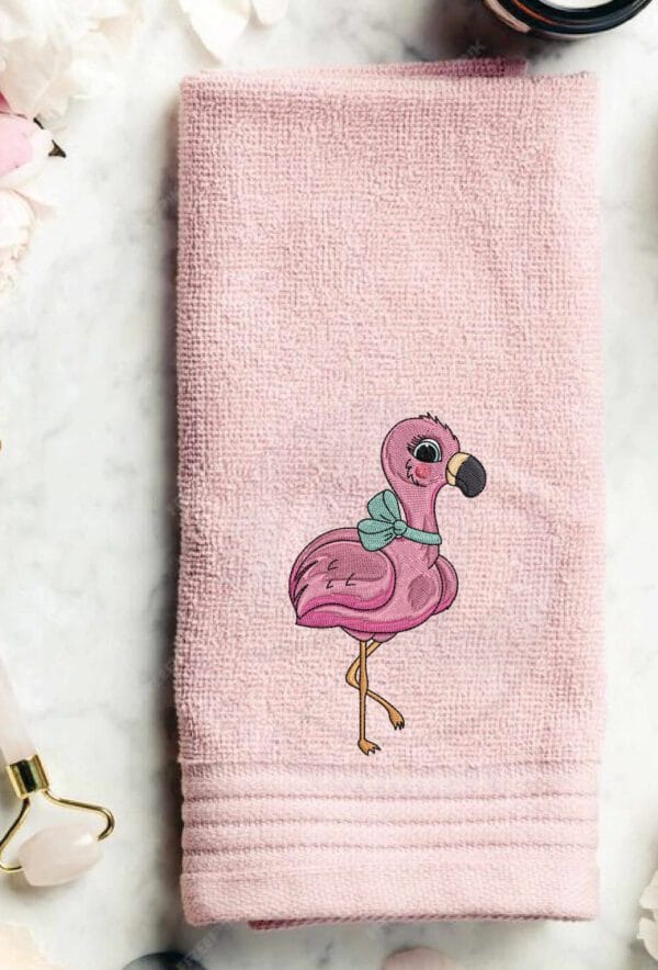 flamingo machine embroidery design from widoembroidery.com