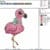 flamingo machine embroidery design from widoembroidery.com