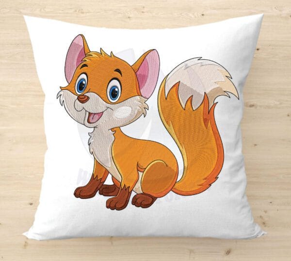 fox 2 embroidery design from widoembroidery.com