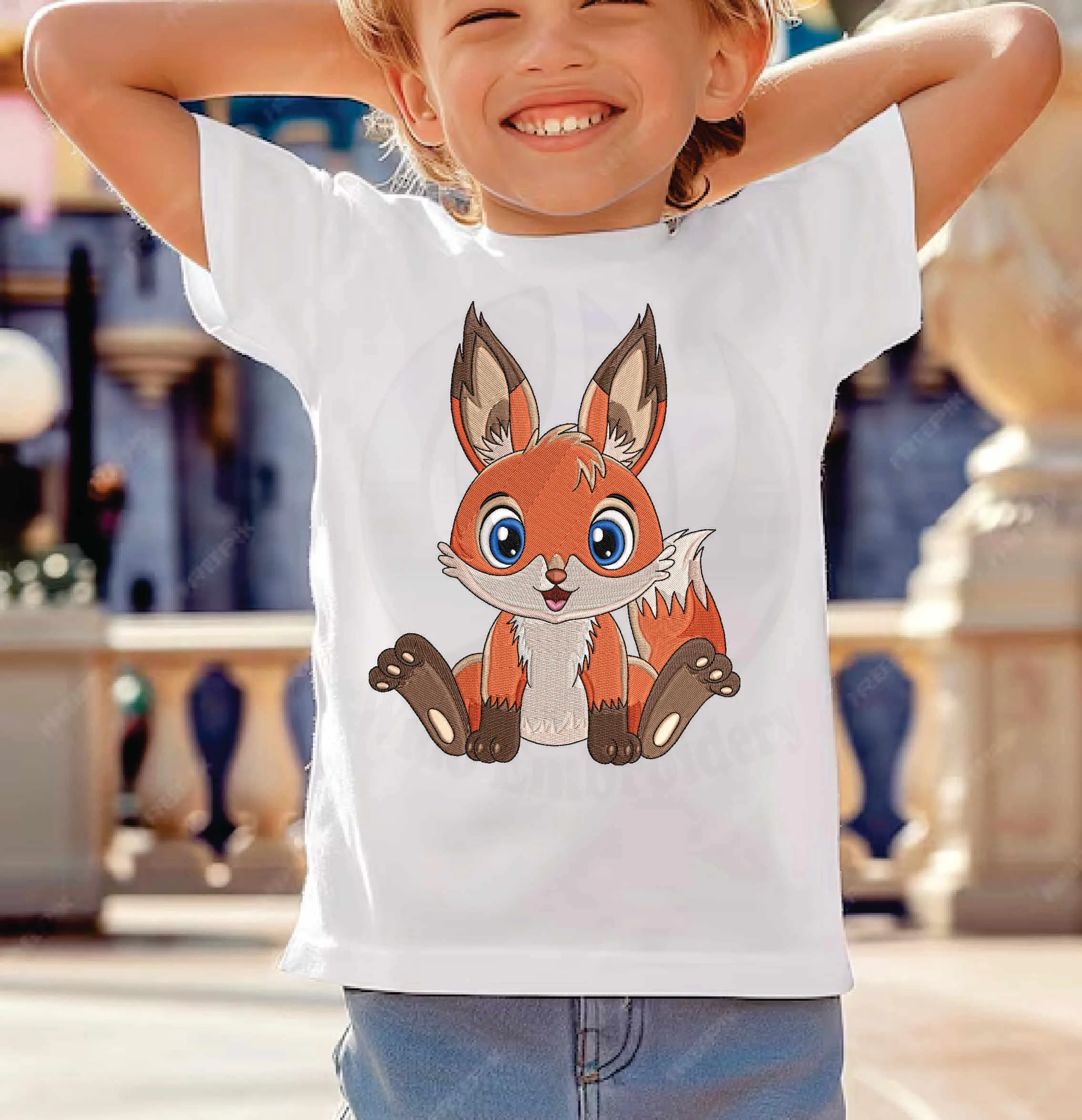 fox machine embroidery design from widoebroidery.com