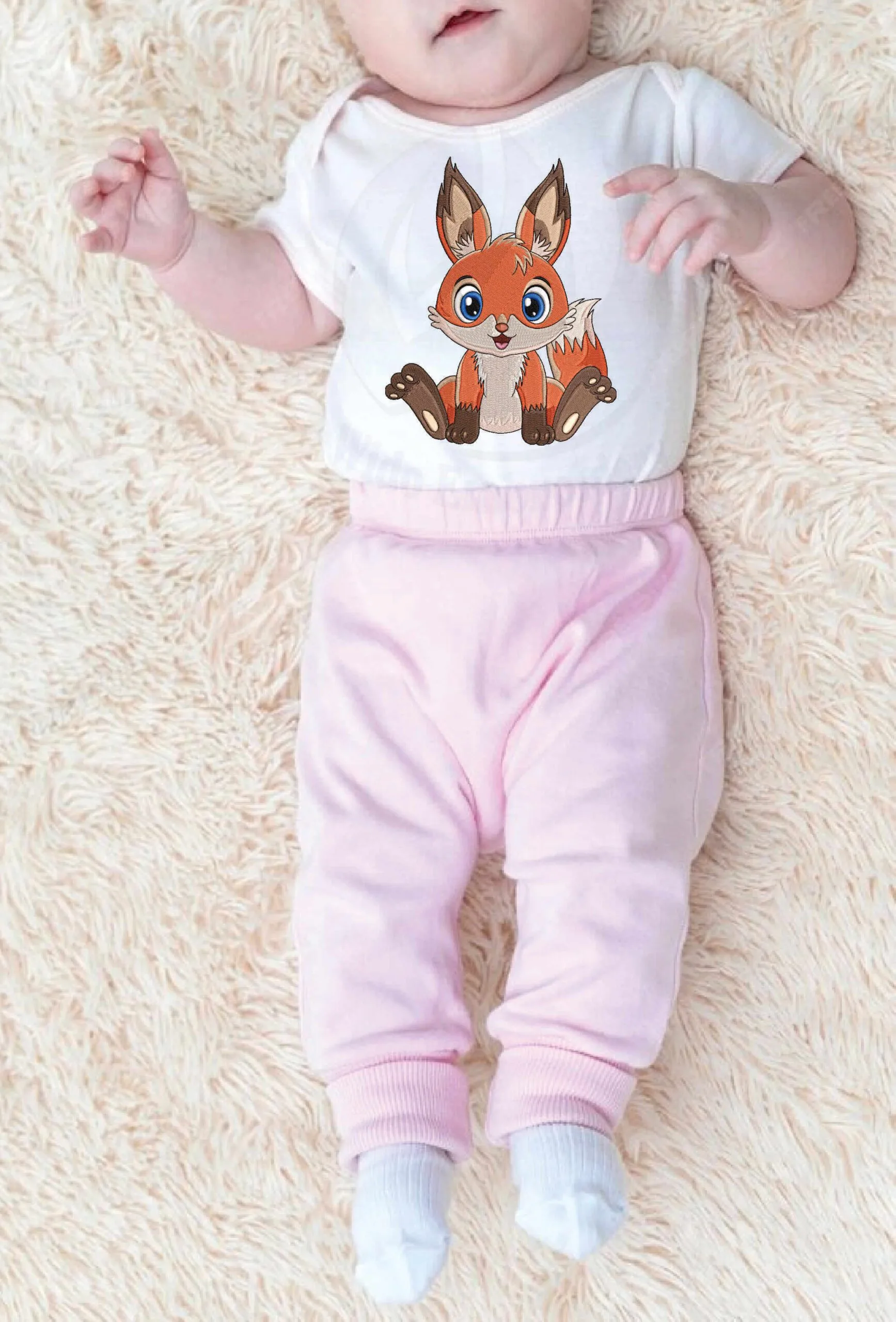 fox machine embroidery design from widoebroidery.com