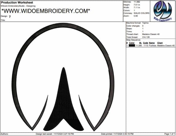 horse hoof embroidery design from widoembroidery.com