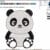 panda embroidery design from widoembroidery.com