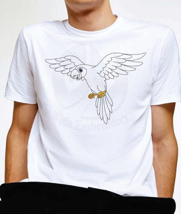 parrot run EMBROIDERY design from widoembroidery.com