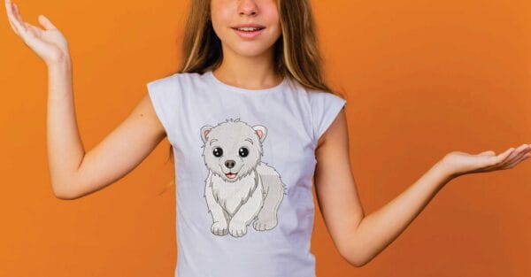 polar bear embroidery desig from widoembroidery.com