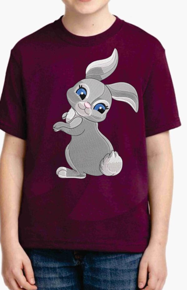 rabbit machine embroidery design from widoembroidery.com