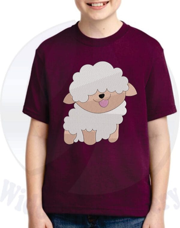 sheep embroidery design from widoembroidery.com