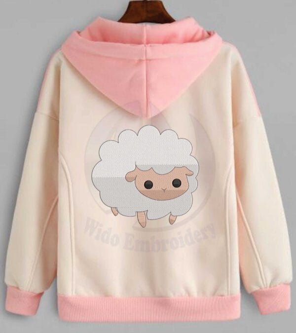 sheep embroidery design from widoembroidery.com