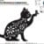 silhouette cat mahine embroidery design from widoembroidery.com