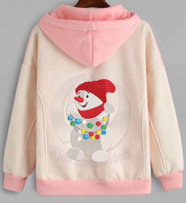 snowman embroidery design from widoembroidery.com