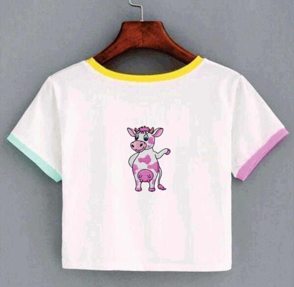 strawberry cow embroidery design from widoembroidery.com