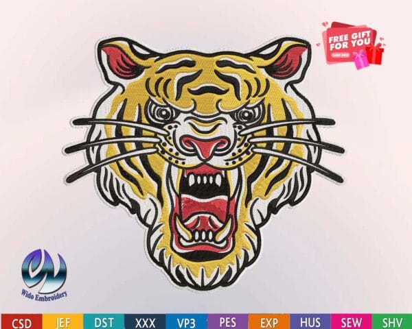 tiger emtiger embroidery design from widoembroidery.combroidery design from widoembroidery.com