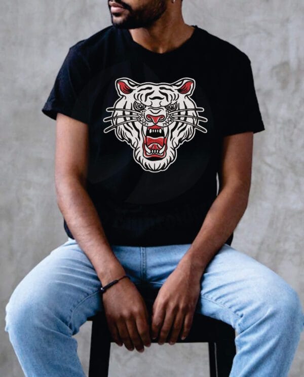 white tiger embroidery design from widoembroidery.com