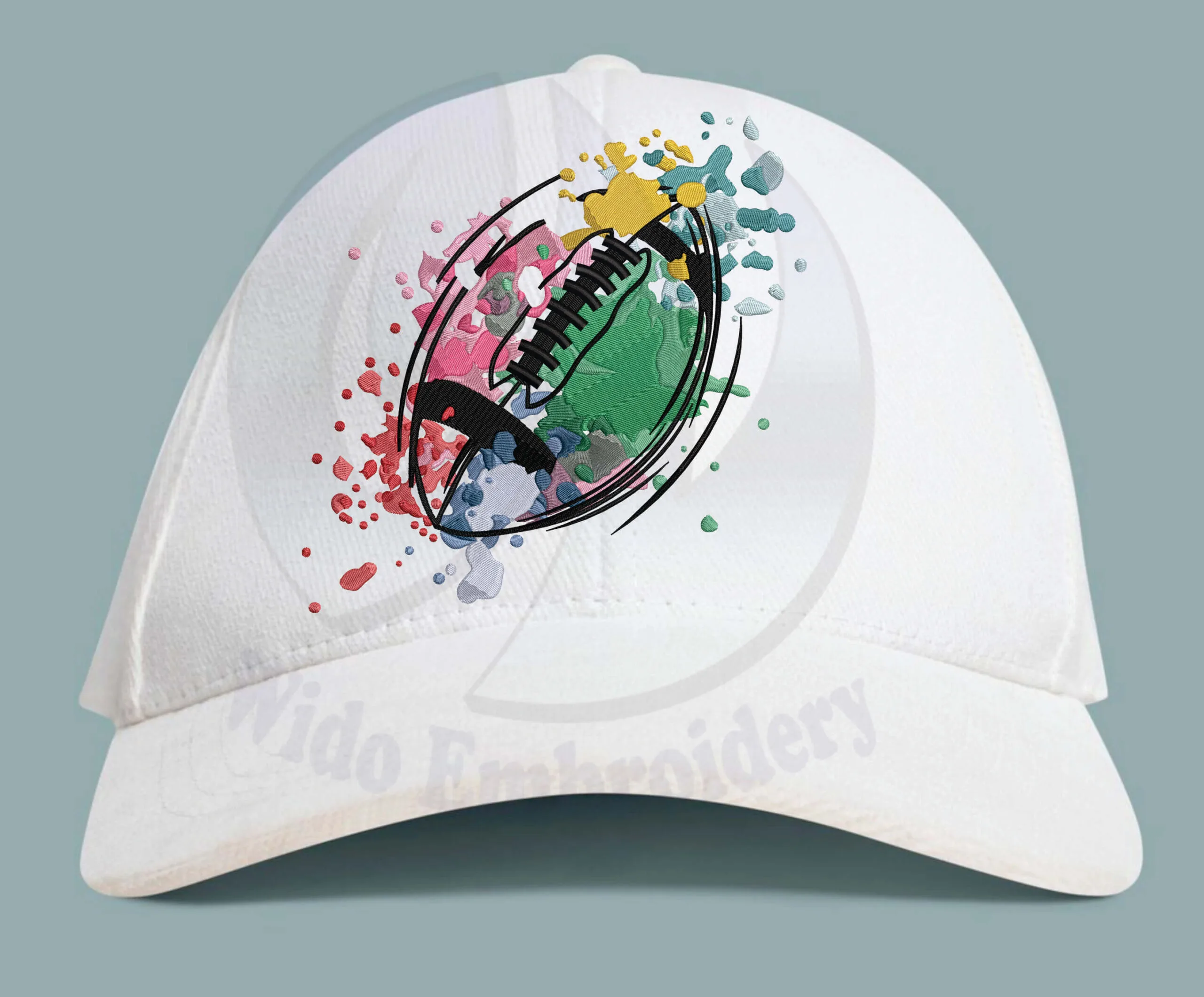 Football embroidery design from widoembroidery.com
