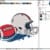 Football helmet machine embroidery design from widoembroidery.com