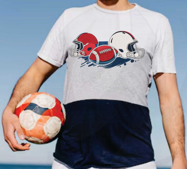 Football machine embroidery design from widoembroidery.com