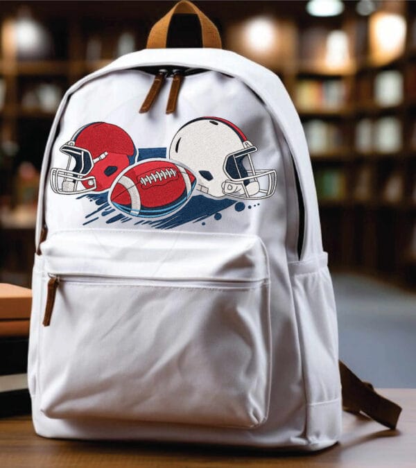 Football machine embroidery design from widoembroidery.com