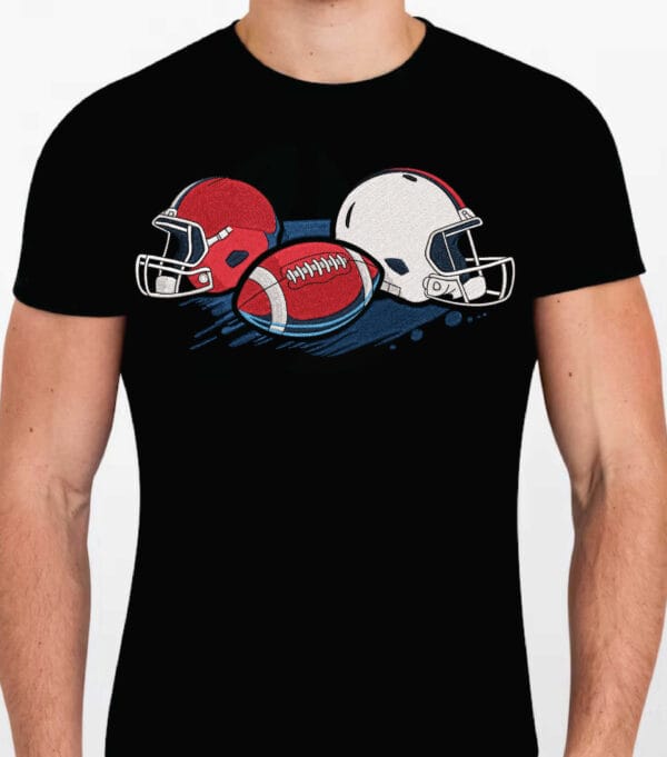 Football machine embroidery design from widoembroidery.com