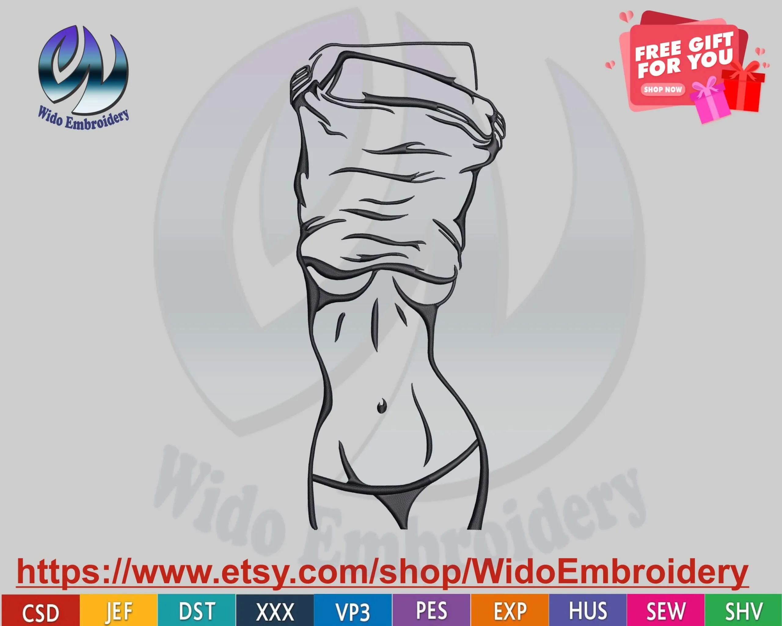 sexy womans embroidery desgin from widoembroidery.com.