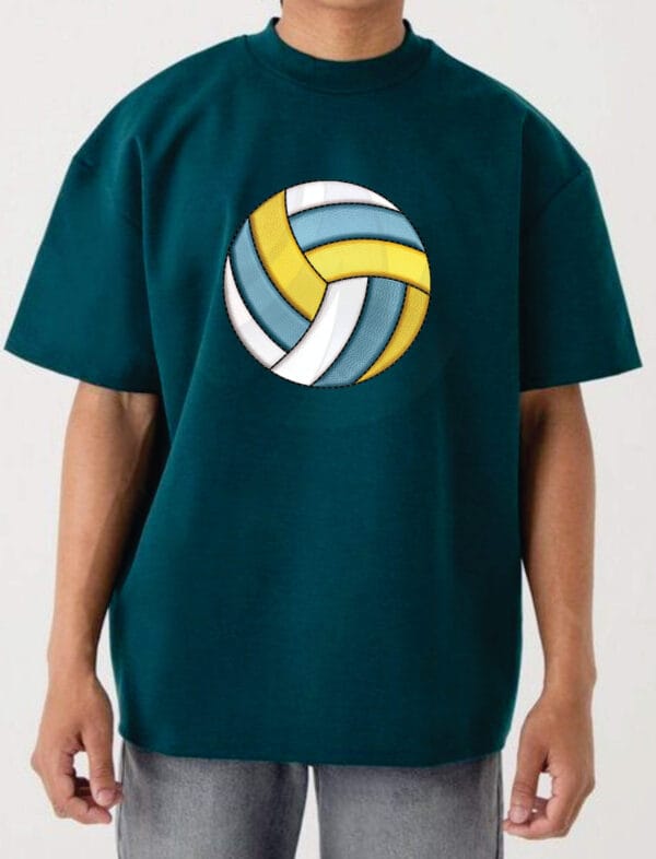 Volleyball machine embroidery design from widoembroidery.com
