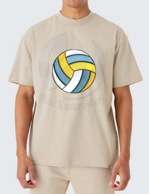 Volleyball machine embroidery design from widoembroidery.com