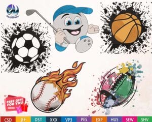 ball embroidery design from widoembroidery.com