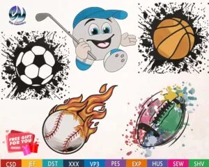 ball embroidery design from widoembroidery.com
