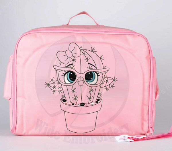 cactus embroidery design from widoembroidery.com