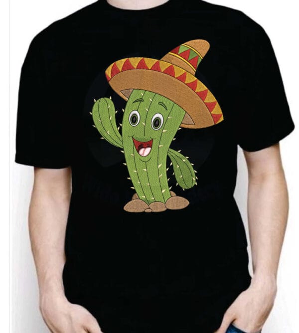 cactus machine embroidery design from widoembroidery.com