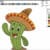 cactus machine embroidery design from widoembroidery.com