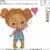 girl ballon embroidery desing from widoembroidery.com