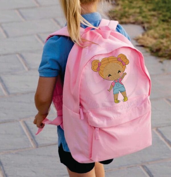 girl embroidery design from widoembroidery.com