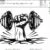 gym dumbbell embroidery design from widoembroidery.com