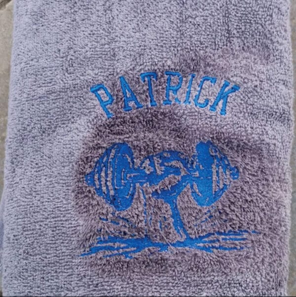 gym dumbbell embroidery design from widoembroidery.com