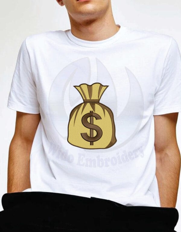money bag embroidery design from widoembroidery.com